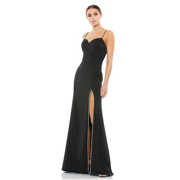 Mac Duggal Dresses & Skirts - NWT Mac Duggal Beaded Strap Sweetheart Neckline Gown Black 2 #9551